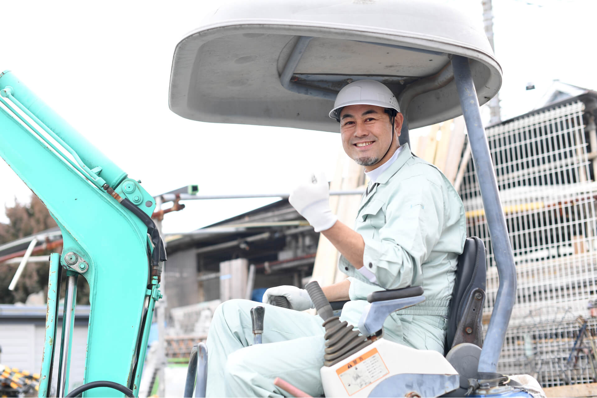ショベルカーでの作業イメージ